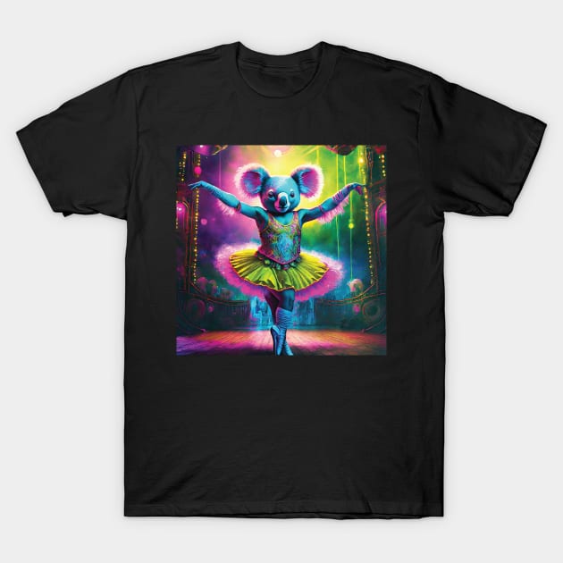 Koala Ballerina T-Shirt by Wickedcartoons